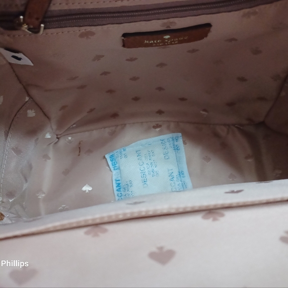 Kate Spade ♠️ NWOT travel pack handbag 👜 beautiful Brown bag pebble leather ♥️ - Picture 6 of 8